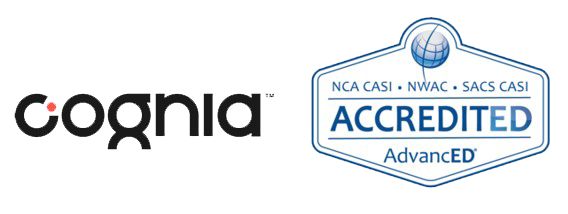 cognia AdvancED Accredited seal.